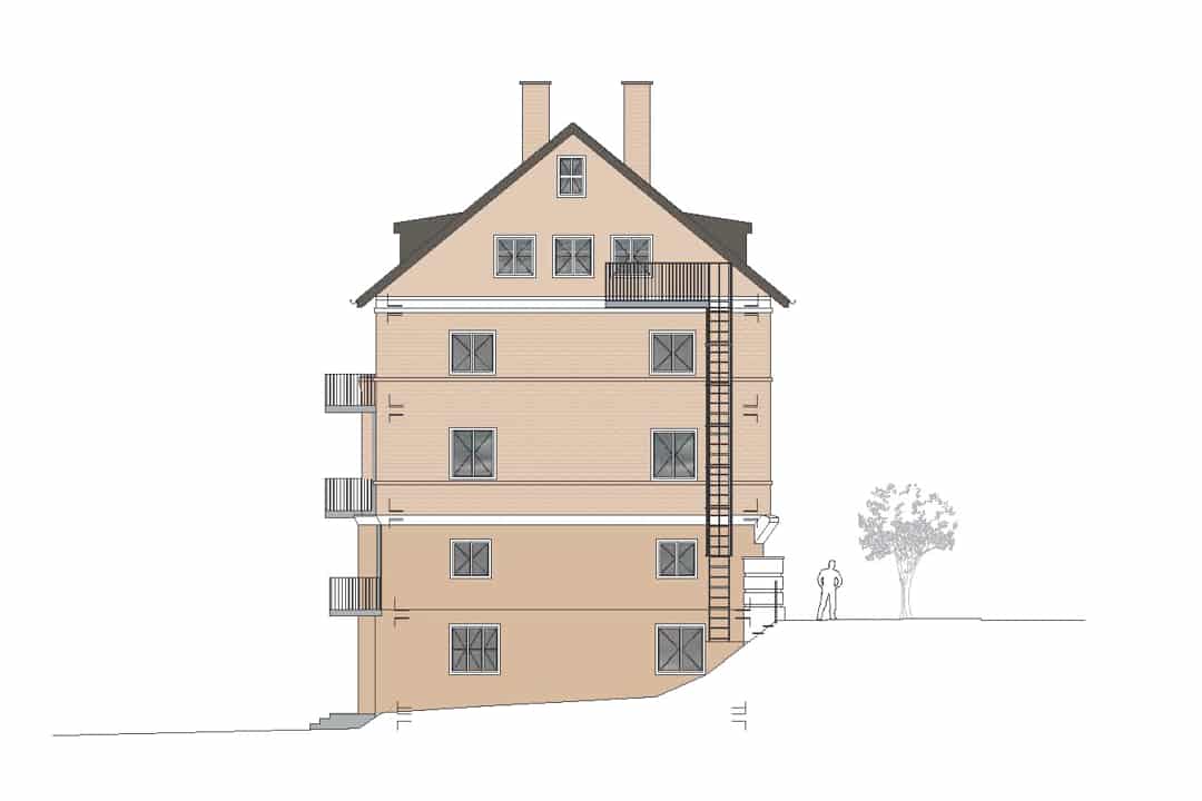 Extension, apartment building, Stuttgart-West